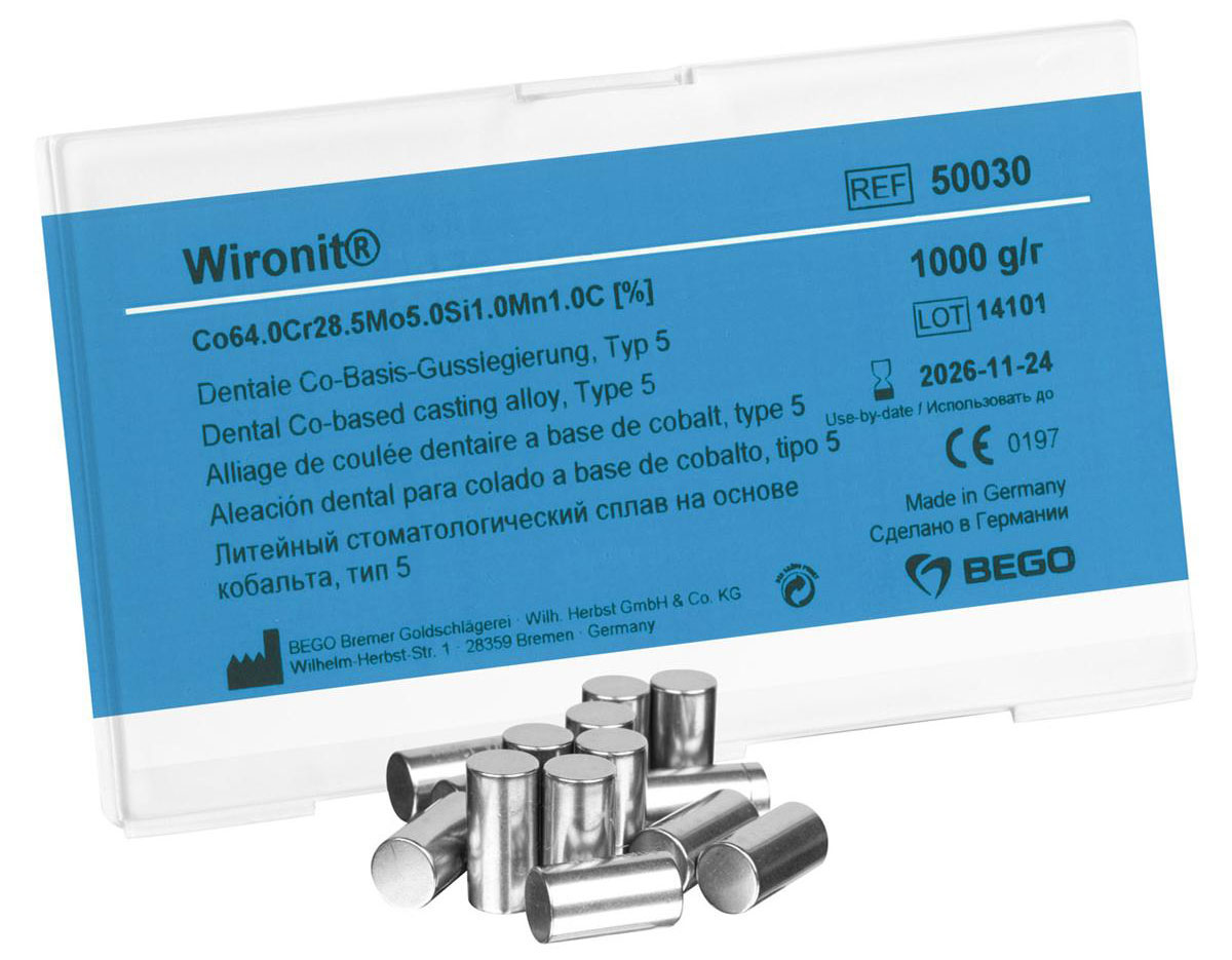 Сплав Wironit кобальто-хромовый (1 кг) Bego 50030