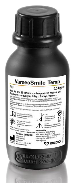 Смола VarseoSmile Temp (0,5 кг) Bego