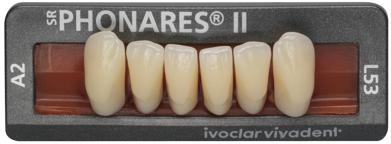 Зубы SR Phonares II нижние фронтальные (6 шт) Ivoclar