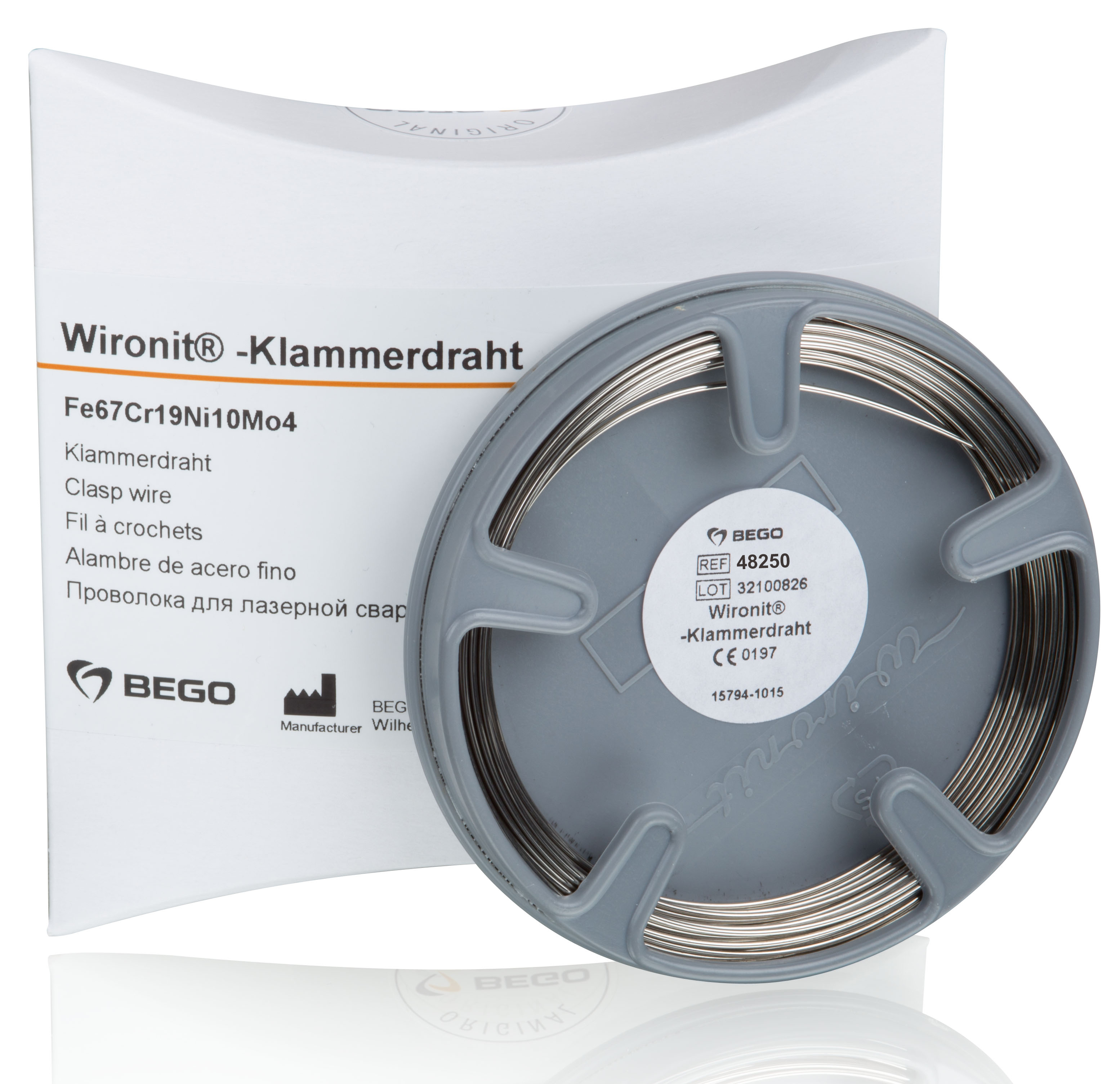 Проволока Wironit для кламмеров Bego